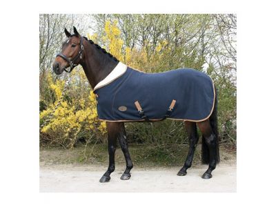 Harry Horse deken teddyfleece navy paardendeken 