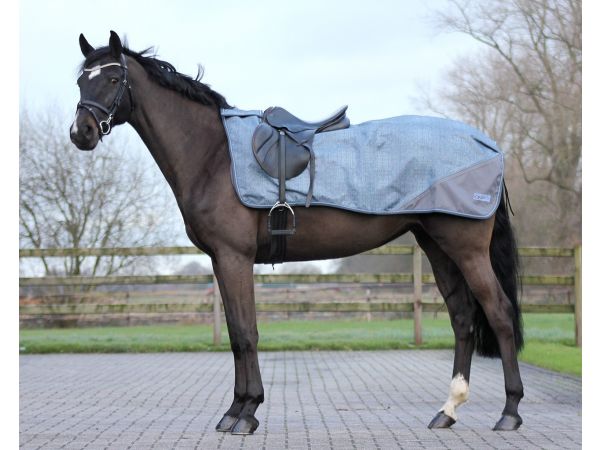 canvas Een trouwe verkoper Uitrijdeken turnout luxe fleece Graphite | Goedkopepaardendekens.nl