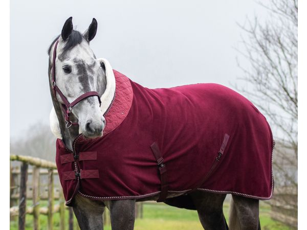 Schildknaap opwinding royalty Fleece deken Brilliance Porto Red | Goedkopepaardendekens.nl