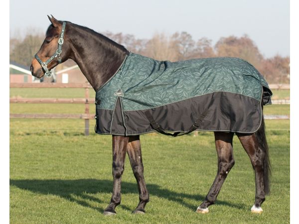 Per dichtheid verkoopplan Regendeken luxe 300 gram Leaves paardendeken | Goedkopepaardendekens.nl