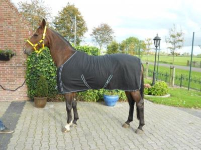 Fleece  paardendeken zwart