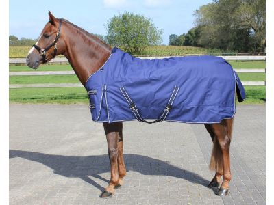 Regendeken luxe 200 gram Navie paardendeken