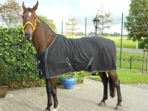 Fleece  paardendeken zwart