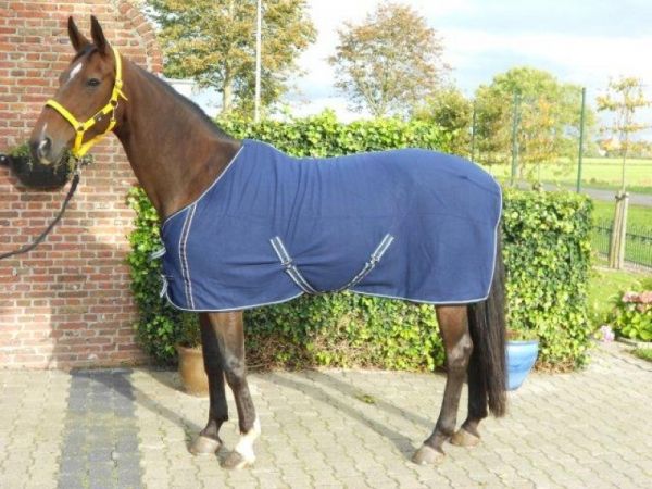 Fleece paardendeken navy/blauw