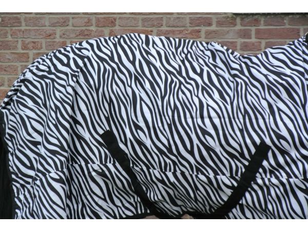 Regendeken de luxe 0 gram met Zebra print paardendeken 
