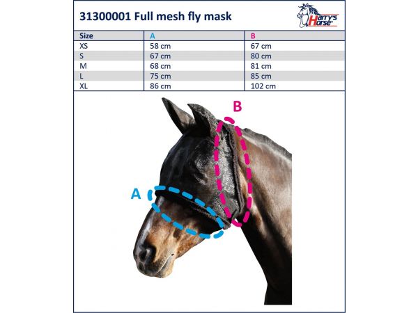 vliegen masker met oren  en met neusstuk 