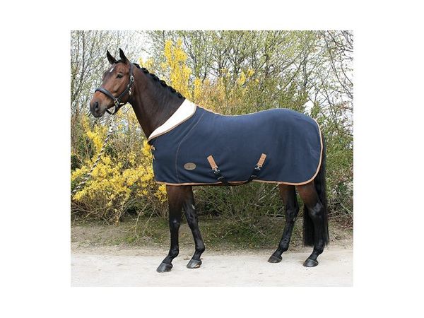 Harry Horse deken teddyfleece navy paardendeken 