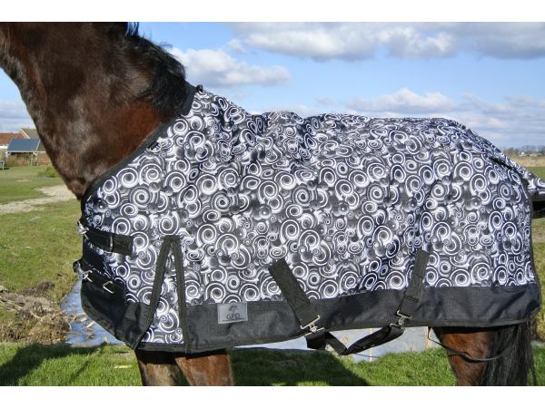 Buitendeken regendeken luxe 0 gram met fleevevoering Cirkel