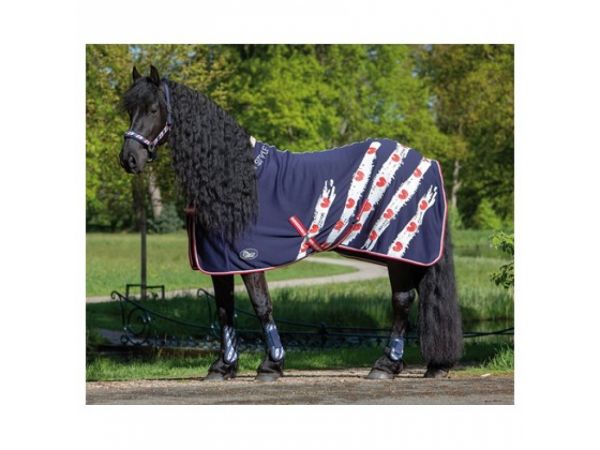 Jerseyfleece deken Friesian