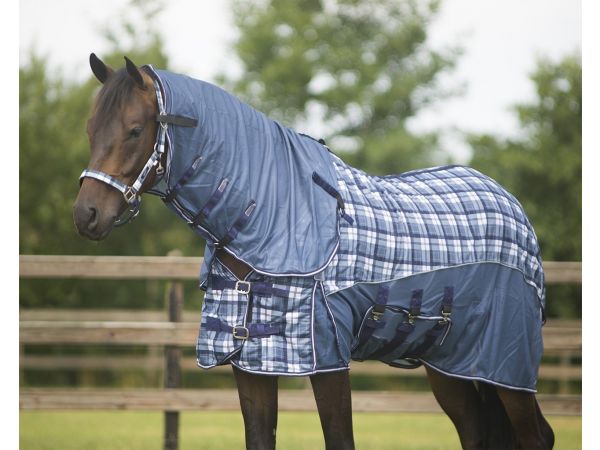 vliegendeken met nekt en hoed  check qhp paardendeken