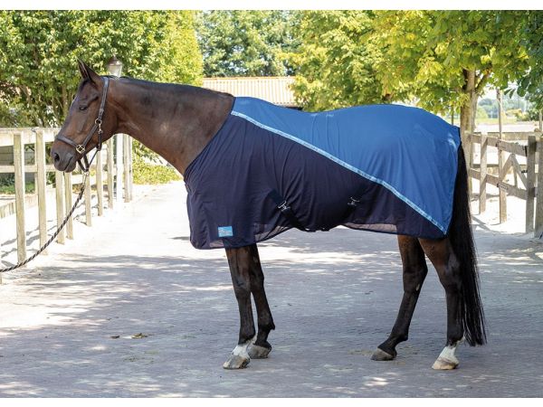 Mesh-Pro deken blauw harry horse vliegendeken/coolerdeken