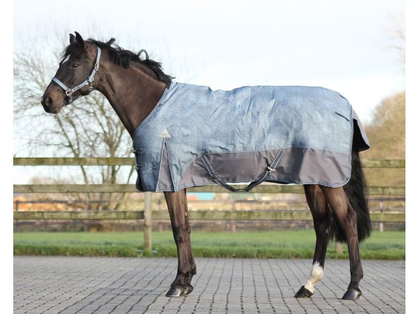  Buitendeken luxe 300 gram Graphite paardendeken 